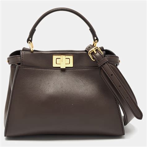 fendi regular peekaboo top handle bag|fendi peekaboo bag sale.